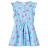 Kids' Dress with Buttons Sleeveless Blue 104 Size 104 (3-4y) 