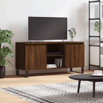 Brown Oak TV Cabinet 104x35x50 cm - Stylish Storage Solution