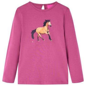 Kids' Long Sleeve T-shirt Raspberry 92 - Quality & Comfort