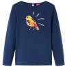 Kids' T-shirt with Long Sleeves Navy Blue 104 Colour navy blue Size 104 (3-4y) 