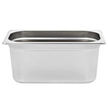 Stainless Steel Gastronorm Containers - 4 pcs GN 1/3 150 mm