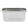 Stainless Steel Gastronorm Containers - 4 pcs GN 1/3 150 mm