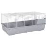 Small Animal Cage Grey 100x53x46 cm - Cozy & Secure Home