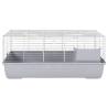 Small Animal Cage Grey 100x53x46 cm - Cozy & Secure Home