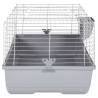 Small Animal Cage Grey 100x53x46 cm - Cozy & Secure Home