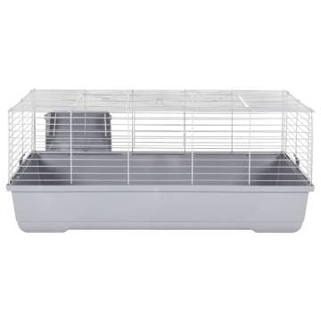 Small Animal Cage Grey 100x53x46 cm - Cozy & Secure Home