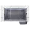 Small Animal Cage Grey 100x53x46 cm - Cozy & Secure Home