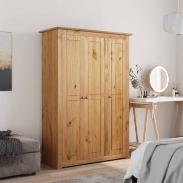 3-Door Wardrobe - Pine Panama Range | Stylish Storage Solution