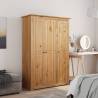 3-Door Wardrobe 118x50x171.5 cm Pine Panama Range Colour brown Size 118 x 50 x 171.5 cm Quantity in Package 1 Amount 