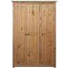 3-Door Wardrobe - Pine Panama Range | Stylish Storage Solution