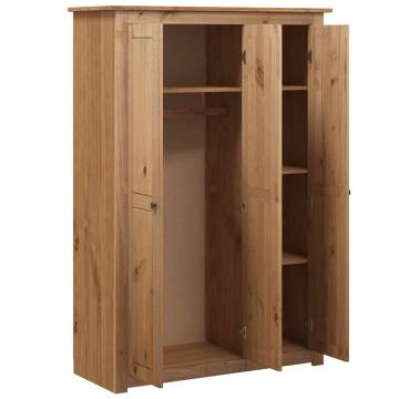 3-Door Wardrobe - Pine Panama Range | Stylish Storage Solution