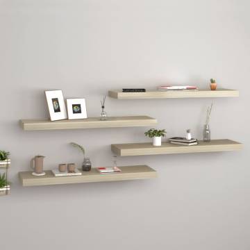 Floating Wall Shelves - Stylish Oak Design | Hipo Market