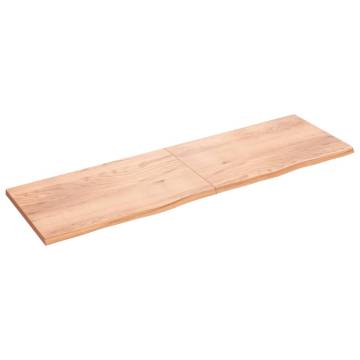 Light Brown Solid Oak Table Top - 200x60 cm | HipoMarket