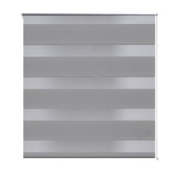 Zebra Blind 80 x 175 cm Grey - Elegant & Modern Window Treatment