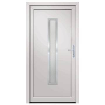 Premium White PVC Front Door 98x208 cm for Enhanced Security