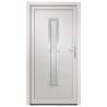 Premium White PVC Front Door 98x208 cm for Enhanced Security