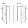 Premium White PVC Front Door 98x208 cm for Enhanced Security