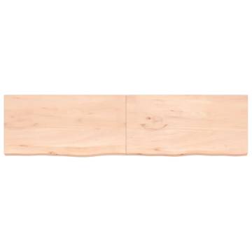 Bathroom Countertop 200x50x(2-4) cm Untreated Solid Wood