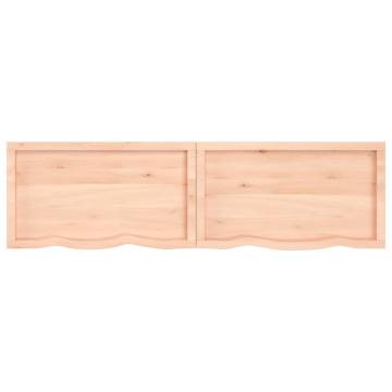 Bathroom Countertop 200x50x(2-4) cm Untreated Solid Wood