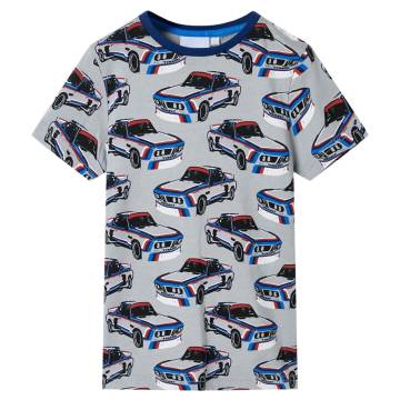 Kids' Short Sleeve Pyjamas - Grey Cars Print | Hipomarket