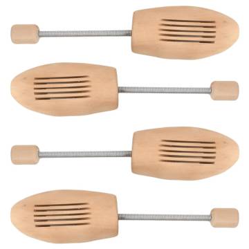 Shoe Trees 2 Pairs EU 35-38 Solid Wood Lotus | HipoMarket