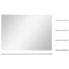 Elegant Silver Wall Mirror with 5 Shelves - 80x60 cm