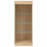 Modern Sideboard with LED Lights - Sonoma Oak 41x37x100 cm