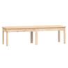 2-Seater Solid Pine Garden Bench - 159.5x44x45 cm