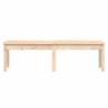 2-Seater Solid Pine Garden Bench - 159.5x44x45 cm