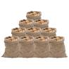 Jute Sacks 10 pcs 60x105 cm 100% Jute 220 gsm Size 60 x 105 cm Quantity in Package 10 