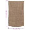 Jute Sacks 10 pcs | 60x105 cm | 100% Jute - Eco-Friendly Bags