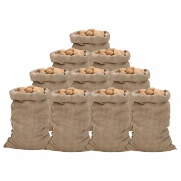 10 Pcs Jute Sacks 60x105 cm | Eco-Friendly & Durable