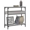 Console Table with Shelf Grey Sonoma 75x29x75cm Engineered Wood Colour grey sonoma Quantity in Package 1 Length 75 cm 