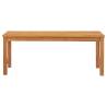 Solid Teak Wood Garden Bench - 114 cm | Hipo Market