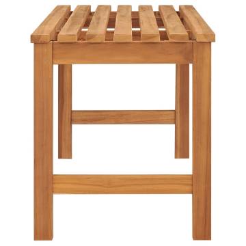 Solid Teak Wood Garden Bench - 114 cm | Hipo Market