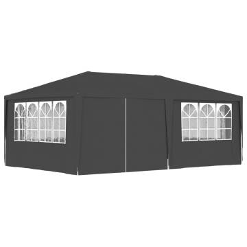 Professional Party Tent with Side Walls 4x6 m - Anthracite