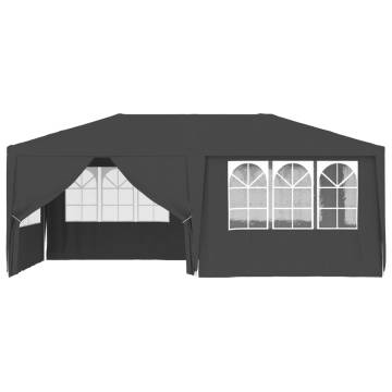 Professional Party Tent with Side Walls 4x6 m - Anthracite