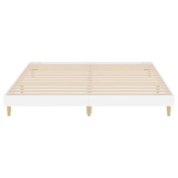 High Gloss White Bed Frame 120x200 cm - Stylish & Durable