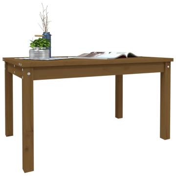 Garden Table Honey Brown - Solid Wood Pine 82.5x50.5 cm