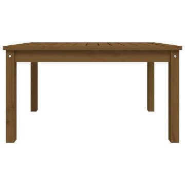 Garden Table Honey Brown - Solid Wood Pine 82.5x50.5 cm