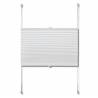 Plisse Blind 110x150cm - Modern White Pleated Blind