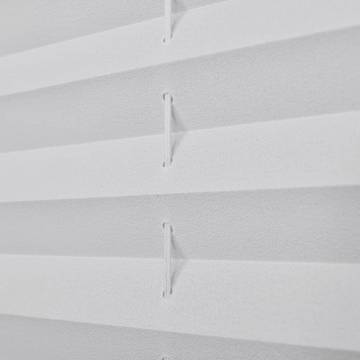 Plisse Blind 110x150cm - Modern White Pleated Blind