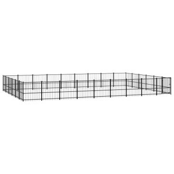 Outdoor Dog Kennel Steel 50.81 m² | Safe & Durable Solution