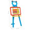 2-1 Children Easel with Chalkboard & Whiteboard | Hipomarket