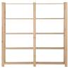 5-Tier Storage Rack - Solid Pinewood | HipoMarket