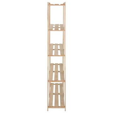 5-Tier Storage Rack - Solid Pinewood | HipoMarket