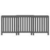 Grey Radiator Cover 210x21x85 cm - Solid Pine Wood Design