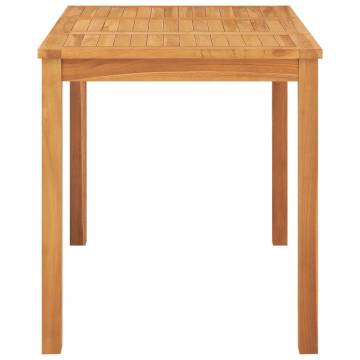 Garden Dining Table 120x70 cm | Solid Teak Wood | Hipomarket