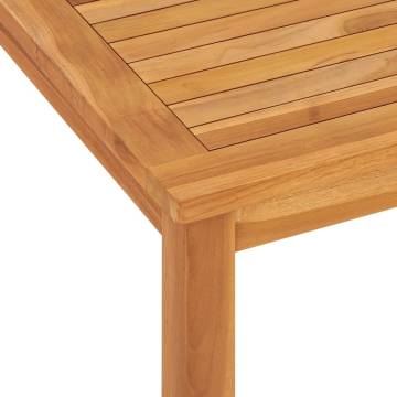 Garden Dining Table 120x70 cm | Solid Teak Wood | Hipomarket