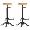 Bar Chairs 2 pcs Solid Mango Wood Quantity in Package 2 Material solid mango wood 